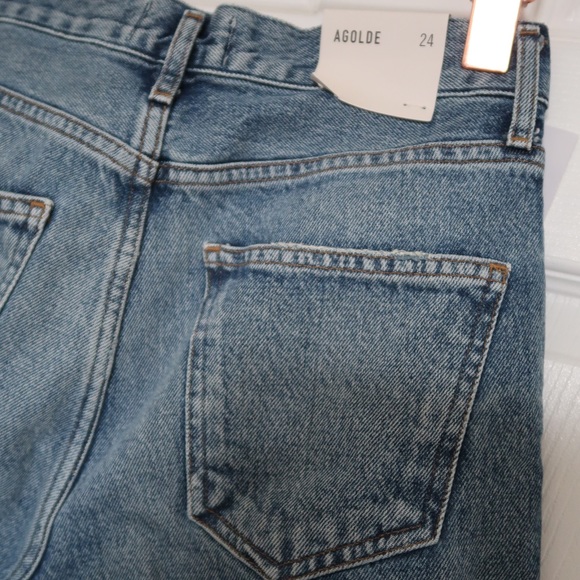 AGOLDE Ripley Mid Rise Straight Jeans Size 24 - Picture 7 of 9